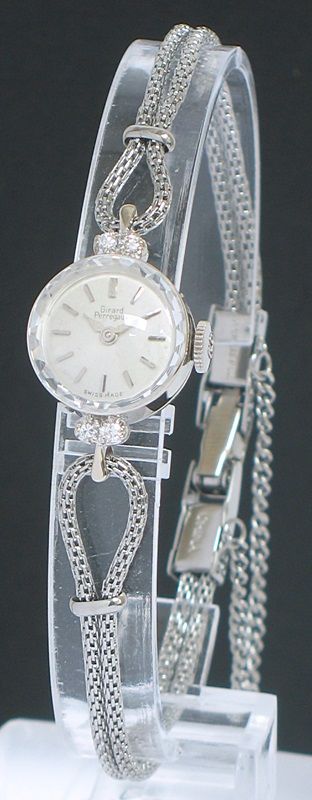 Beautiful Solid 14ct Gold and Diamond Girard Perregaux Ladies Cocktail Watch