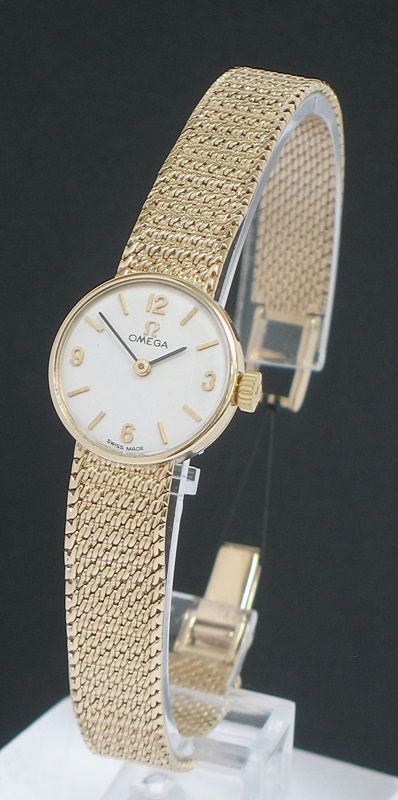 fig 1. SUPERB SOLID 9CT GOLD OMEGA LADIES COCKTAIL WATCH