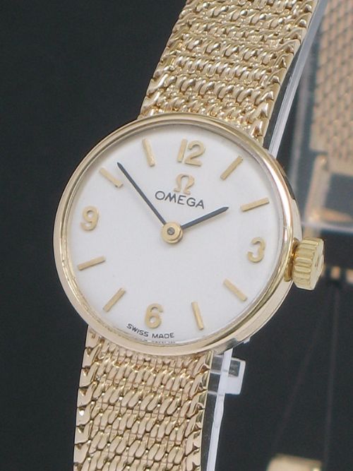 fig 2. SUPERB SOLID 9CT GOLD OMEGA LADIES COCKTAIL WATCH