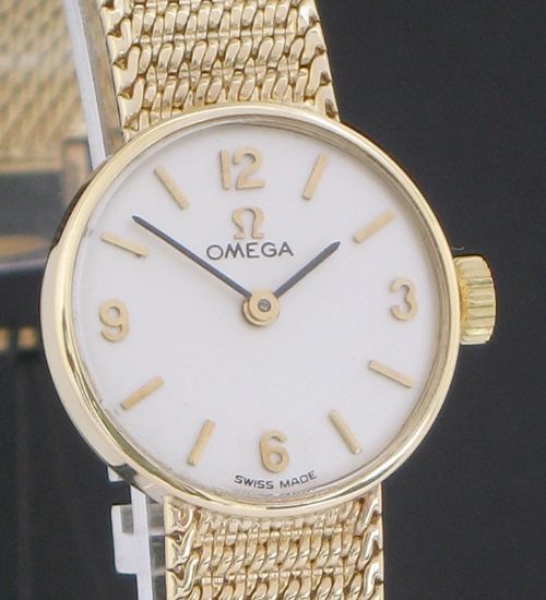 fig 3. SUPERB SOLID 9CT GOLD OMEGA LADIES COCKTAIL WATCH
