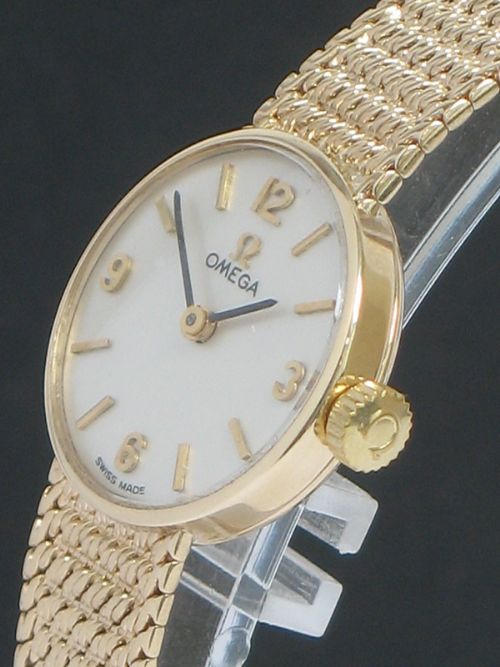fig 4. SUPERB SOLID 9CT GOLD OMEGA LADIES COCKTAIL WATCH