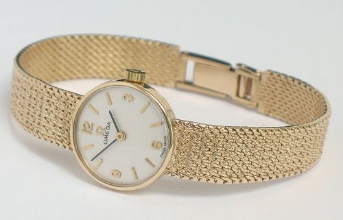 fig 5. SUPERB SOLID 9CT GOLD OMEGA LADIES COCKTAIL WATCH