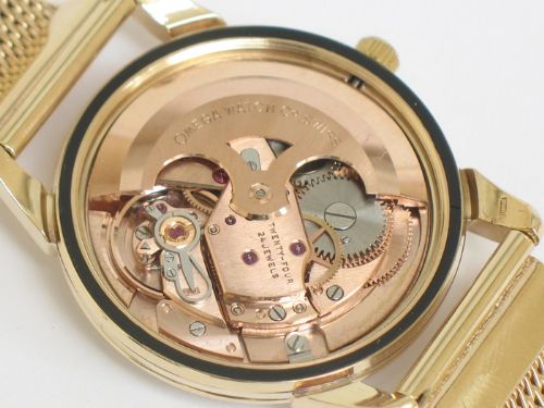 fig 9. INCREDIBLE ORIGINAL SOLID 9CT GOLD OMEGA SEAMASTER AUTOMATIC MENS WATCH WITH BOX