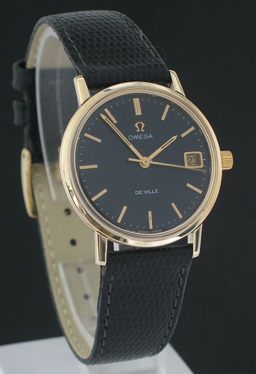 Wonderful Solid 9ct Gold Omega De Ville with Date  Mens Watch