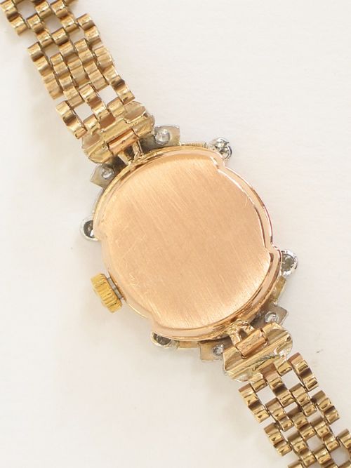 fig 7. BEAUTIFUL SOLID 18CT GOLD AND DIAMOND OMEGA LADIES COCKTAIL WATCH C1949
