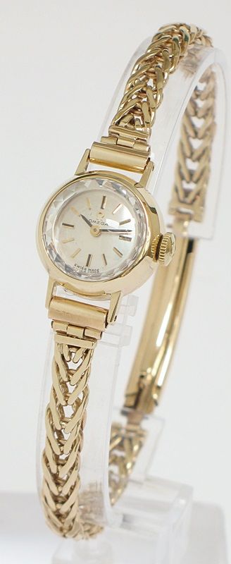 fig 1. GORGEOUS SOLID 9CT GOLD OMEGA LADIES COCKTAIL WATCH