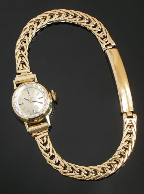 fig 4. GORGEOUS SOLID 9CT GOLD OMEGA LADIES COCKTAIL WATCH