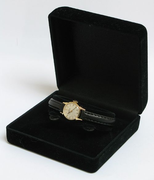 fig 8. LOVELY SOLID 18CT GOLD OMEGA LADIES COCKTAIL WATCH