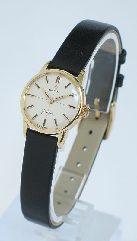 fig 1. SOLID 18CT GOLD OMEGA LADIES COCKTAIL WATCH