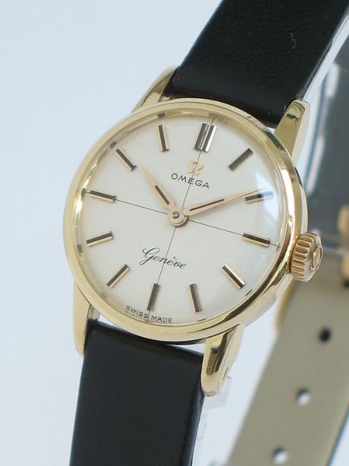 fig 3. SOLID 18CT GOLD OMEGA LADIES COCKTAIL WATCH