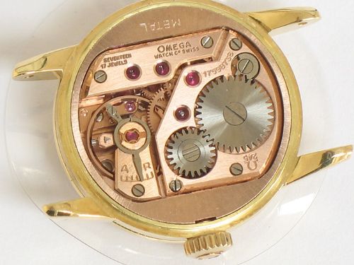 fig 6. SOLID 18CT GOLD OMEGA LADIES COCKTAIL WATCH