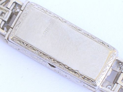 fig 10. DIVINE PLATINUM AND DIAMOND LONGINES LADIES ART DECO COCKTAIL WATCH 1930