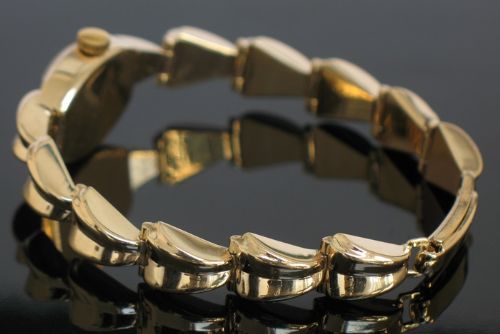 fig 7. BEAUTIFUL 9CT GOLD ROLEX TUDOR ROYAL LADIES ART DECO COCKTAIL WATCH C1954-55