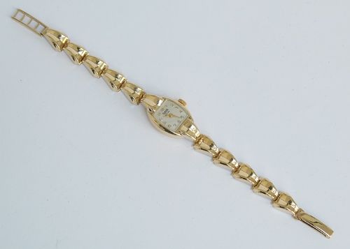 fig 8. BEAUTIFUL 9CT GOLD ROLEX TUDOR ROYAL LADIES ART DECO COCKTAIL WATCH C1954-55