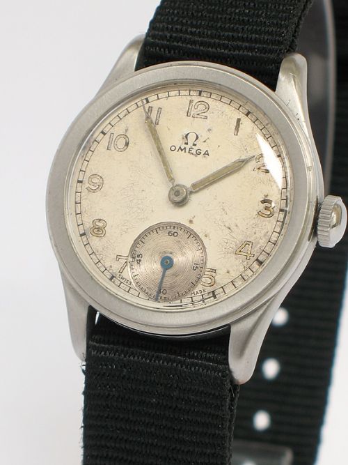 fig 1. COMPLETELY ORIGINAL OMEGA CALIBRE 26.5 WWII MENS WATCH C1939