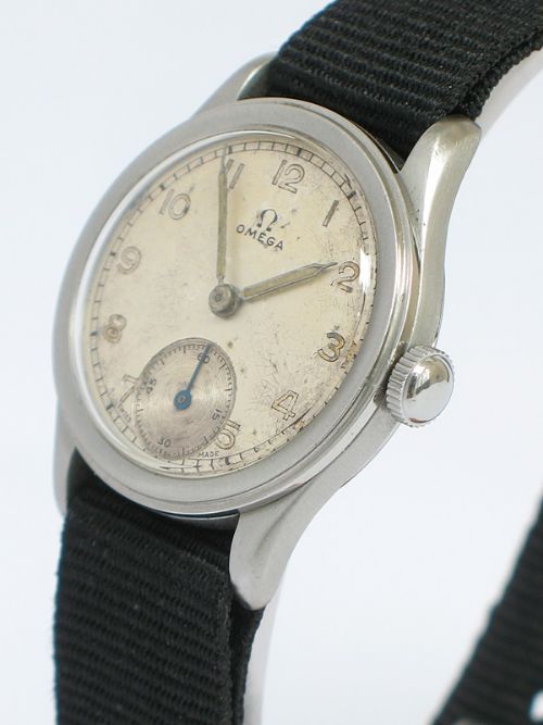 fig 2. COMPLETELY ORIGINAL OMEGA CALIBRE 26.5 WWII MENS WATCH C1939