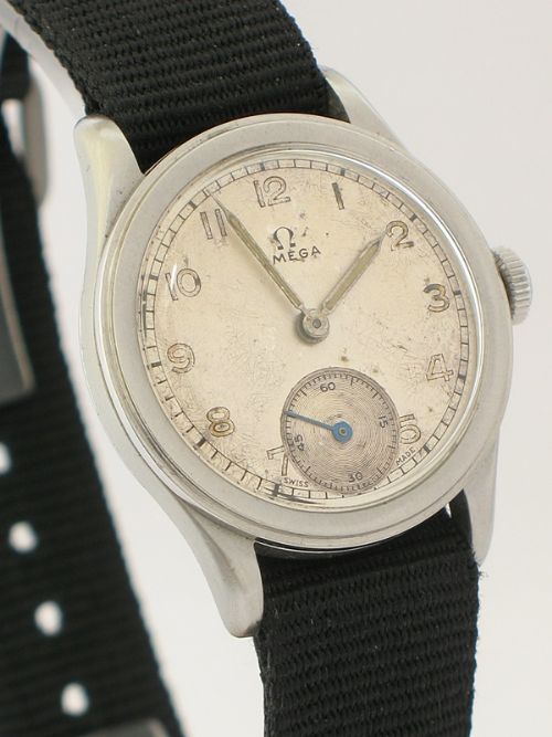 fig 3. COMPLETELY ORIGINAL OMEGA CALIBRE 26.5 WWII MENS WATCH C1939