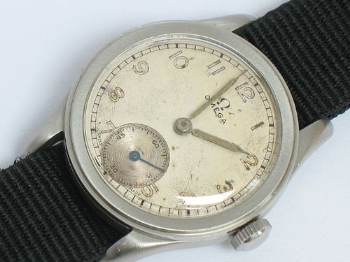 fig 5. COMPLETELY ORIGINAL OMEGA CALIBRE 26.5 WWII MENS WATCH C1939