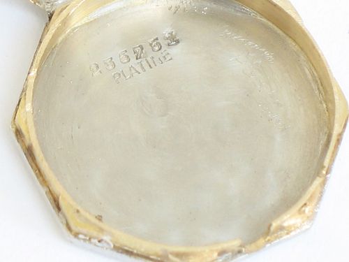fig 7. EXQUISITE PLATINUM AND DIAMOND OMEGA ART DECO LADIES COCKTAIL WATCH C1930
