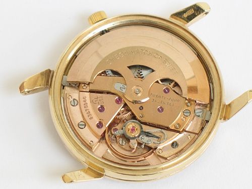 fig 8. SUPERB SOLID 9CT GOLD OMEGA SEASMASTER AUTOMATIC WITH DATE MENS WATCH