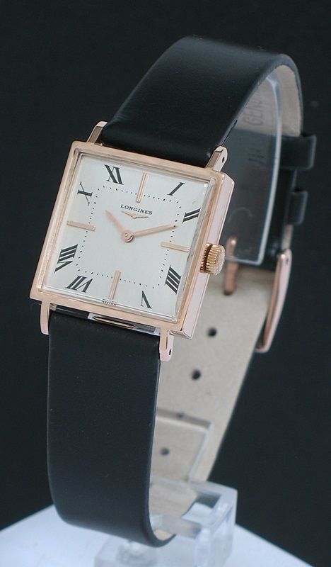 fig 1. GORGEOUS SOLID 18CT ROSE GOLD LONGINES LADIES WATCH
