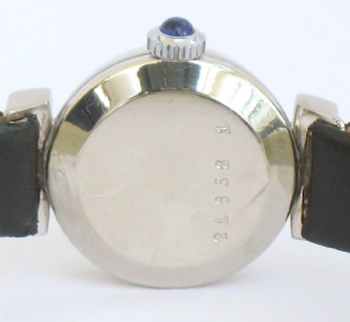 fig 3. VERY PRETTY SOLID 18CT WHITE GOLD AND DIAMOND LADIES COCKTAIL WATCH BY BUCHERER