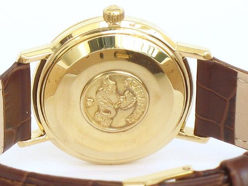 fig 6. EXCEPTIONAL COMPLETELY ORIGINAL 18CT GOLD OMEGA SEAMASTER DE VILLE AUTOMATIC MENS WATCH WITH BOX AND PAPERS