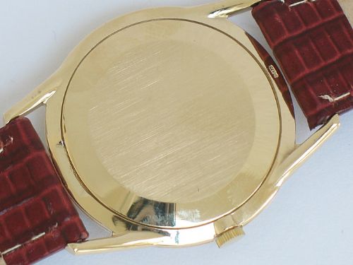 fig 5. SUPERB SOLID 9CT GOLD GIRARD PERREGEAUX SLIMLINE MENS WATCH WITH ORIGINAL BOX
