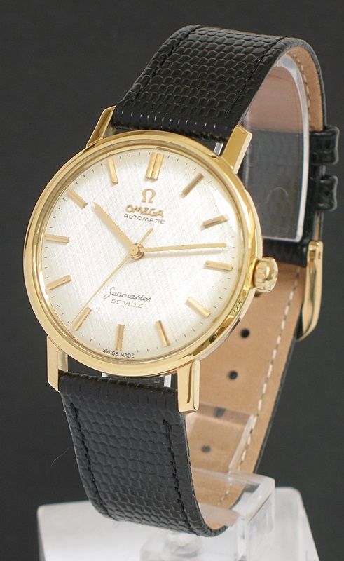 Stunning Original Solid 18ct Gold Omega Seamaster De Ville Automatic with Box and Papers