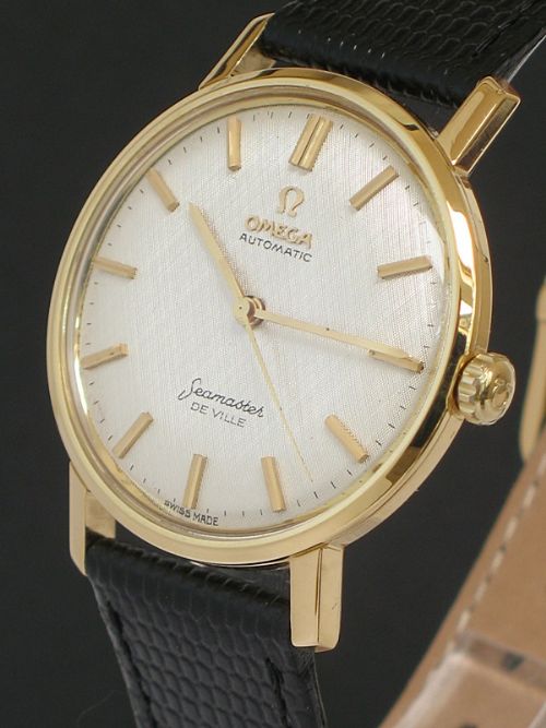 fig 2. STUNNING ORIGINAL SOLID 18CT GOLD OMEGA SEAMASTER DE VILLE AUTOMATIC WITH BOX AND PAPERS