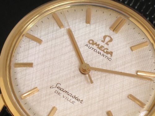 fig 5. STUNNING ORIGINAL SOLID 18CT GOLD OMEGA SEAMASTER DE VILLE AUTOMATIC WITH BOX AND PAPERS
