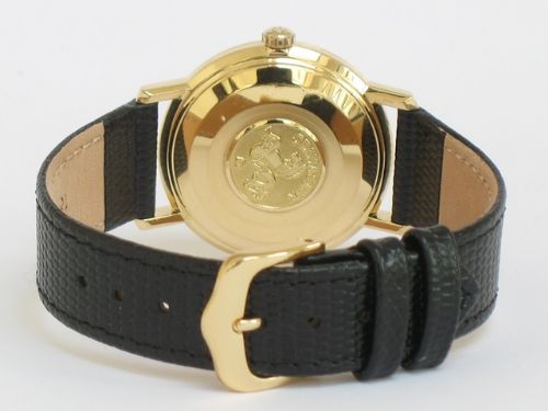 fig 9. STUNNING ORIGINAL SOLID 18CT GOLD OMEGA SEAMASTER DE VILLE AUTOMATIC WITH BOX AND PAPERS