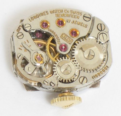 fig 6. STUNNING SOLID 18CT GOLD LONGINES DIAMOND AND RUBY LADIES COCKTAIL WATCH