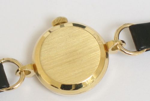 fig 5. VERY PRETTY SOLID 9CT GOLD OMEGA LADIES COCKTAIL WATCH WITH BOX