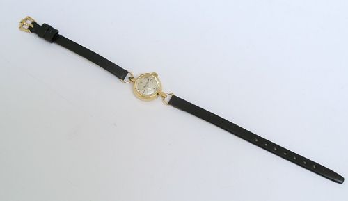 fig 8. VERY PRETTY SOLID 9CT GOLD OMEGA LADIES COCKTAIL WATCH WITH BOX