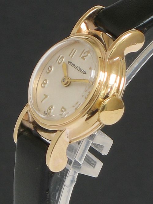 fig 2. LOVELY SOLID 9CT GOLD JAEGER-LECOULTRE LADIES COCKTAIL WATCH C1950