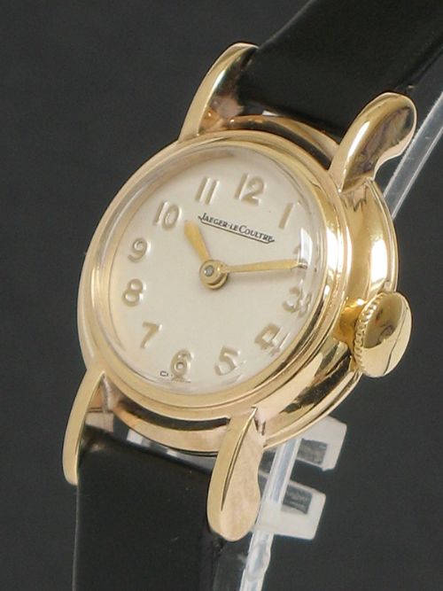 fig 3. LOVELY SOLID 9CT GOLD JAEGER-LECOULTRE LADIES COCKTAIL WATCH C1950