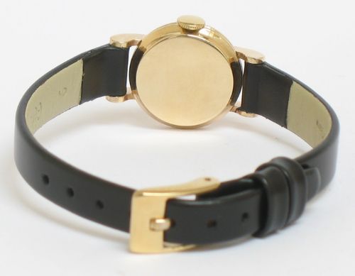 fig 6. LOVELY SOLID 9CT GOLD JAEGER-LECOULTRE LADIES COCKTAIL WATCH C1950