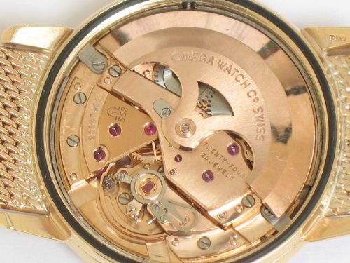 fig 5. SOLID 9CT GOLD OMEGA SEAMASTER AUTOMATIC MENS WATCH