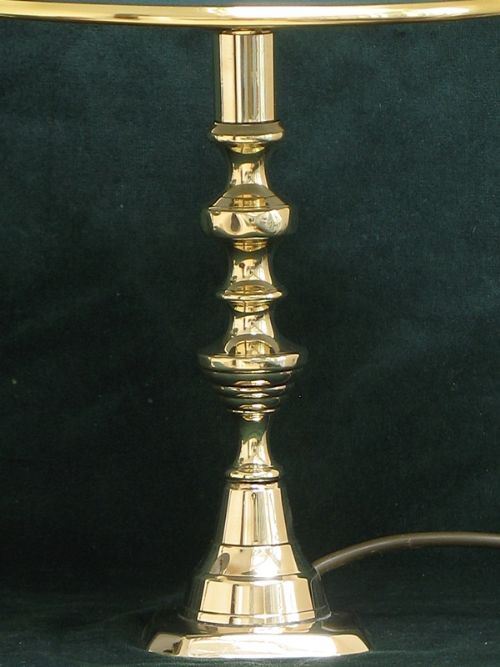 fig 2. PAIR OF VICTORIAN SOLID BRASS DESK OR TABLE LAMPS C1880