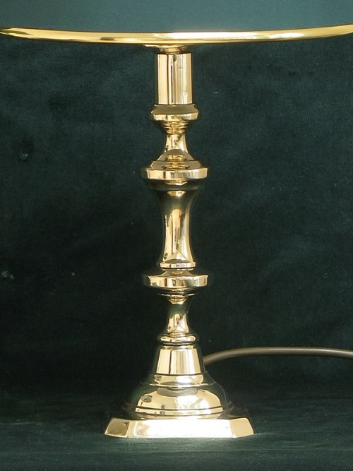 fig 2. PAIR OF VICTORIAN SOLID BRASS TABLE OR DESK LAMPS C1860