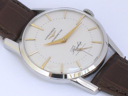 fig 6. EXTREMELY RARE LONGINES FLAGSHIP 101 30L CHRONOMETRE MENS WATCH C1955