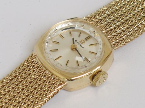 fig 4. BEAUTIFUL SOLID 9CT GOLD OMEGA LADIES COCKTAIL WATCH 