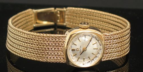fig 6. BEAUTIFUL SOLID 9CT GOLD OMEGA LADIES COCKTAIL WATCH 