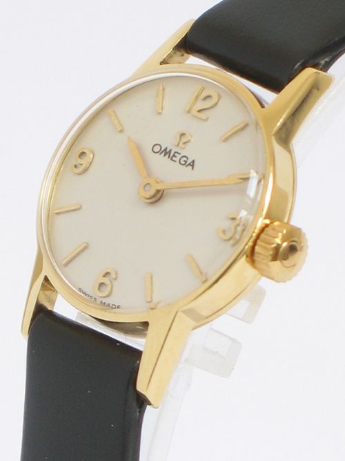 fig 2. SOLID 18CT GOLD OMEGA LADIES COCKTAIL WATCH