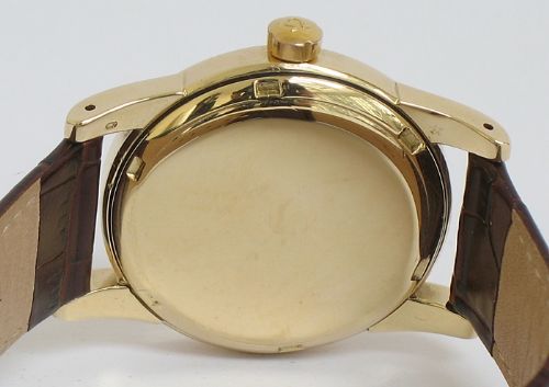 fig 5. EXTREMELY RARE 14CT OMEGA SEAMASTER AUTOMATIC OFFICIALLY CERTIFIED CHRONOMETER MENS WATCH C1949-50