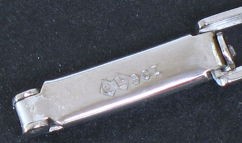 fig 8. LOVELY SOLID 18CT WHITE GOLD AND DIAMOND OMEGA ART DECO COCKTAIL WATCH C1920