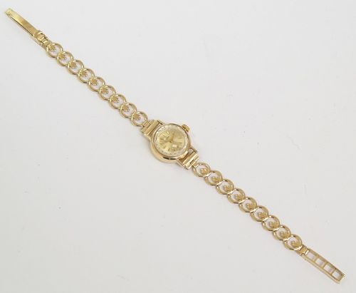 fig 4. PRETTY SOLID 9CT GOLD ROLEX TUDOR LADIES COCKTAIL WATCH