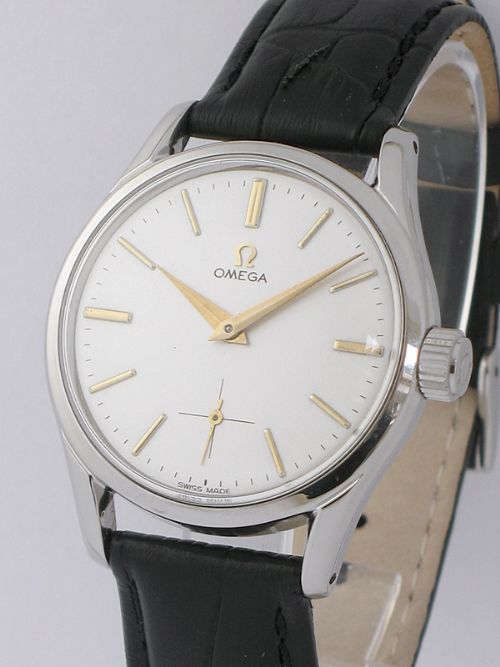 fig 3. SUPERB STAINLESS STEEL OMEGA CALIBRE 266 MENS WATCH C1952