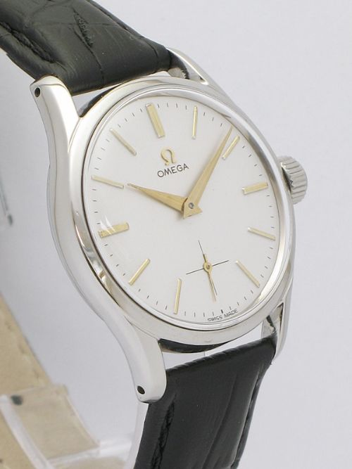 fig 5. SUPERB STAINLESS STEEL OMEGA CALIBRE 266 MENS WATCH C1952